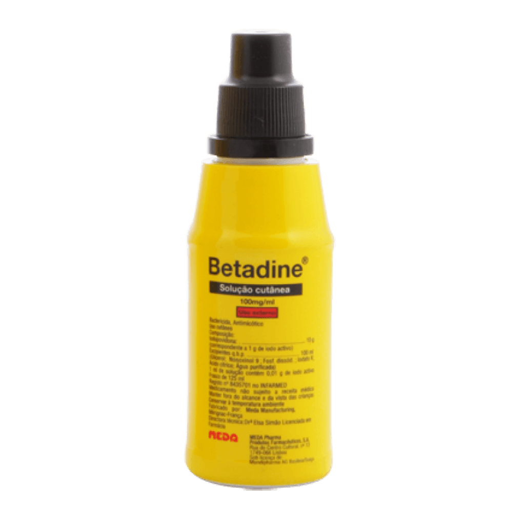 Betadine 100mg/ml 125ml Solução Cutânea | Farmácia Brasil